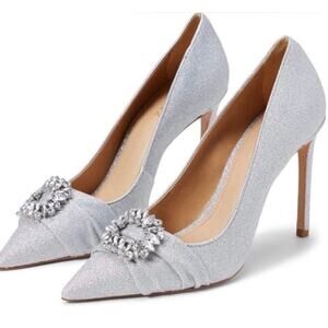 SCHUTZ‎ Pumps Womens Size 10
Embellished Silver Pointed Toe Heels